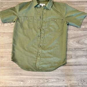 Orvis Olive Casual Button-Down Shirt